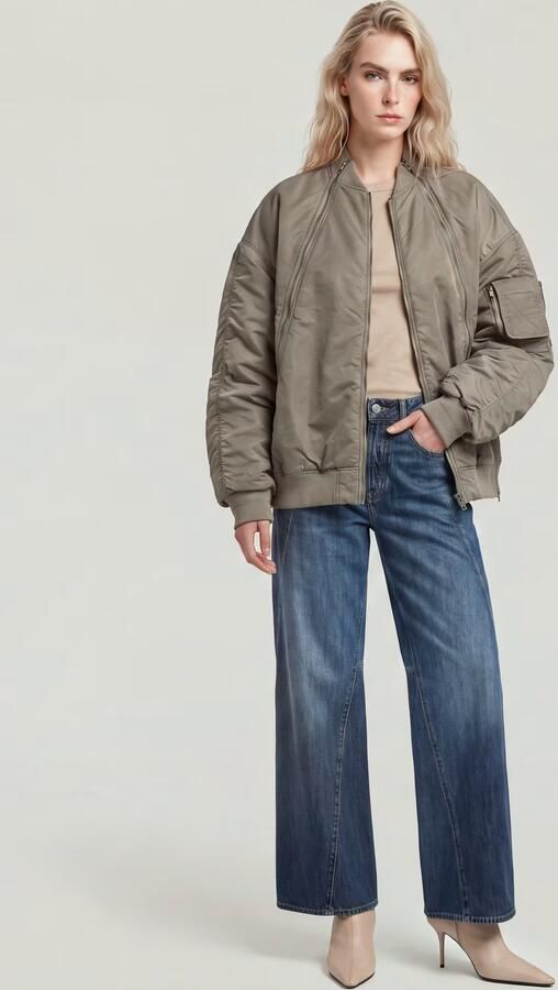 G-Star RAW Macro Balloon Bomberjack Wit Dames - Foto 6
