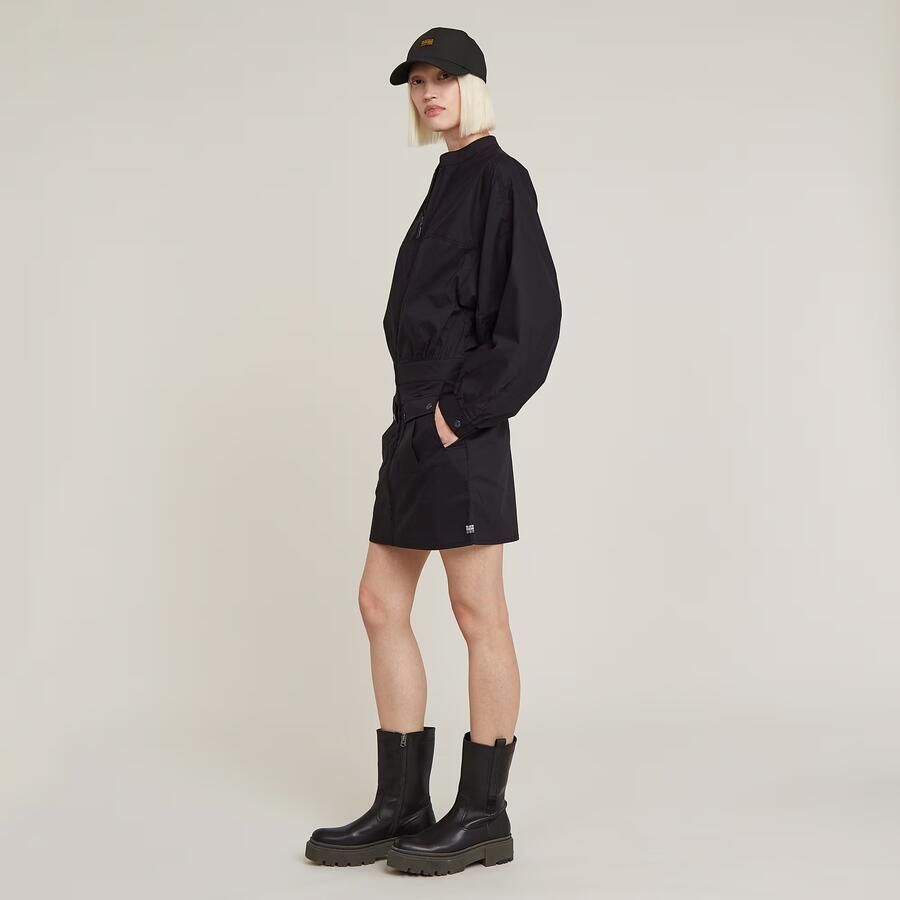 G-Star RAW Macro Balloon Jurk Zwart Dames