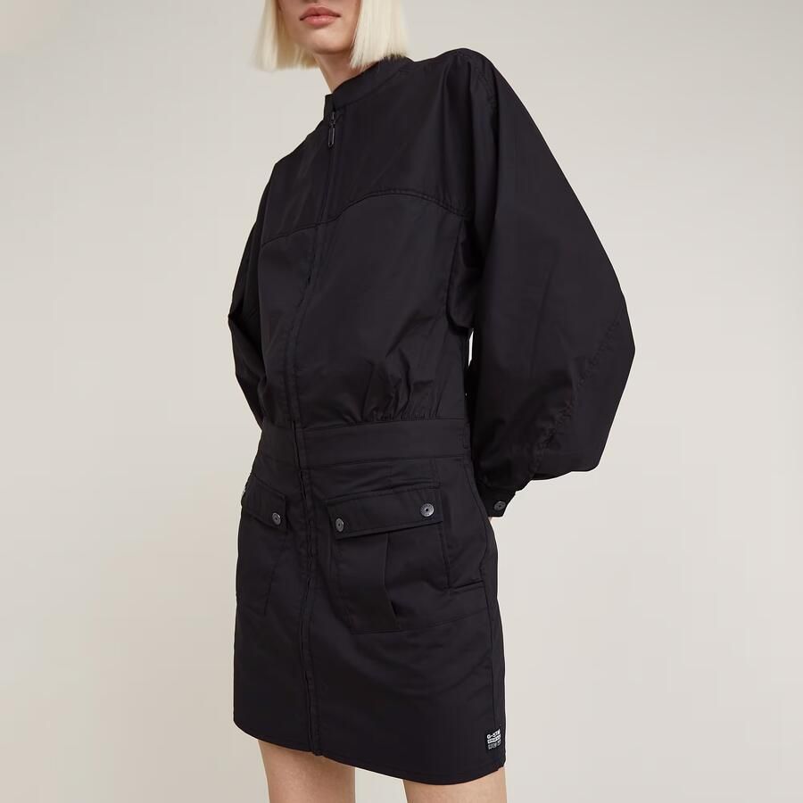 G-Star RAW Macro Balloon Jurk Zwart Dames - Foto 3