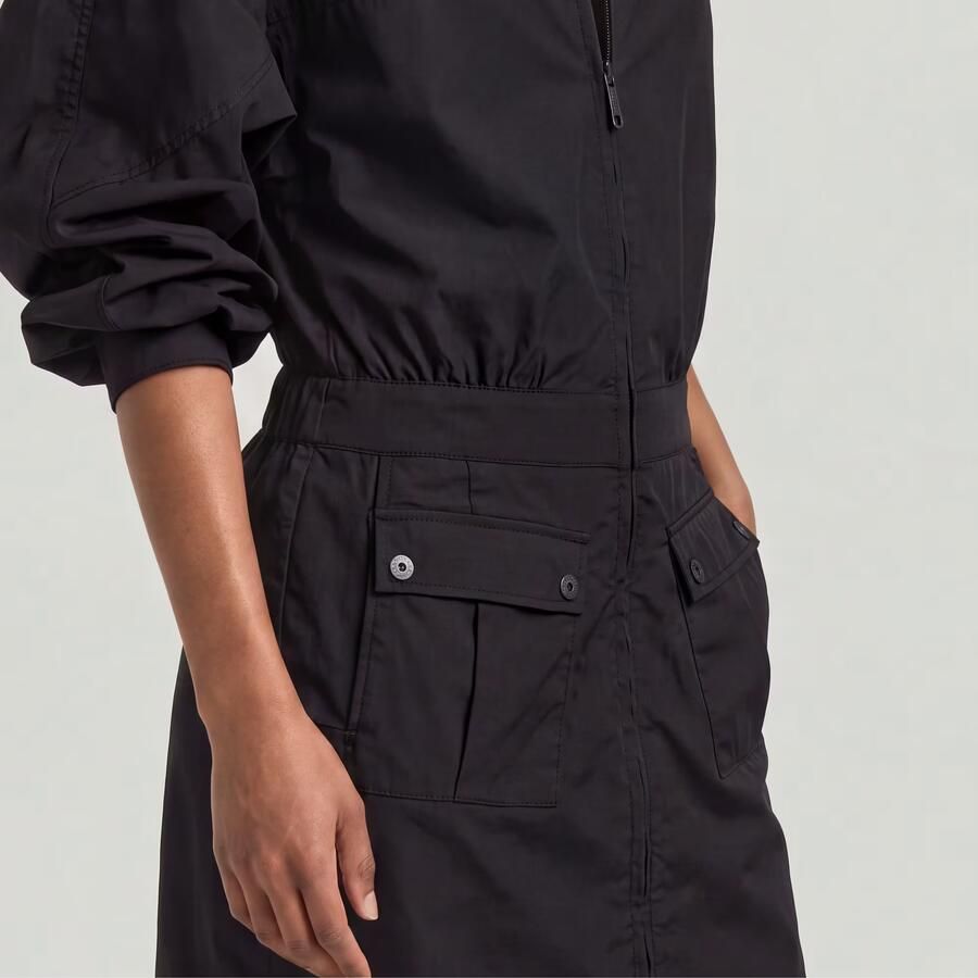 G-Star RAW Macro Balloon Jurk Zwart Dames - Foto 3