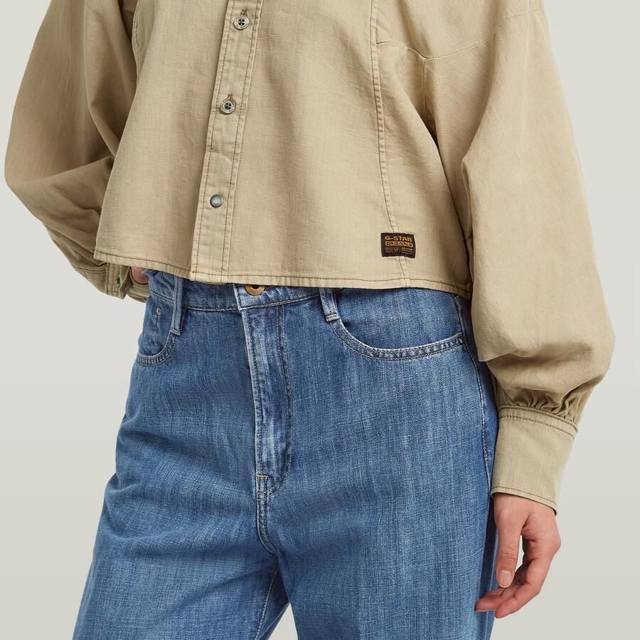 G-Star RAW Macro Balloon Overhemd Beige Dames