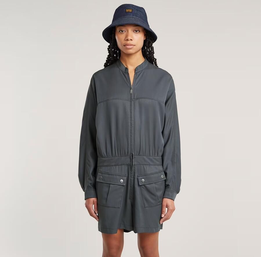 G-Star RAW Macro Balloon Playsuit Grijs Dames - Foto 7