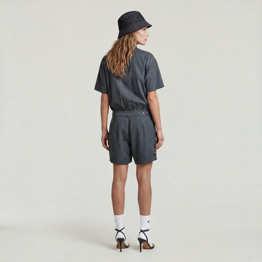 G-Star RAW Macro Balloon Playsuit Grijs Dames - Foto 3