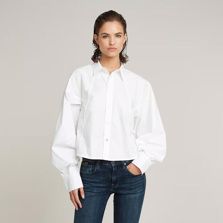 G-Star RAW Macro Balloon Shirt Wit Dames