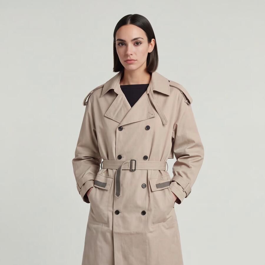 G-Star RAW Macro Balloon Trenchcoat Beige Dames - Foto 3