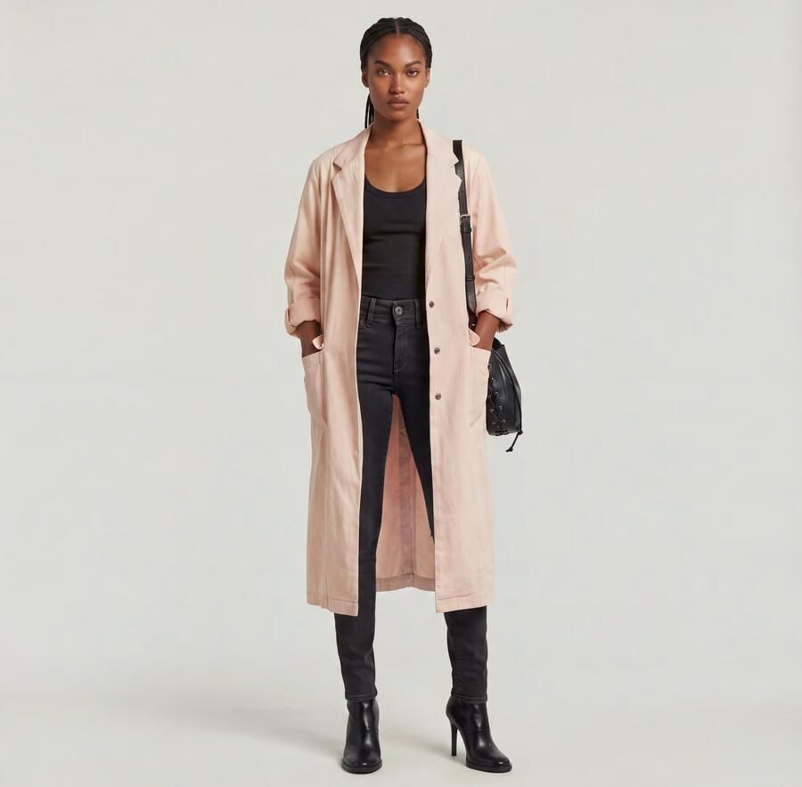 G-Star RAW Macro Coat Roze Dames - Foto 3