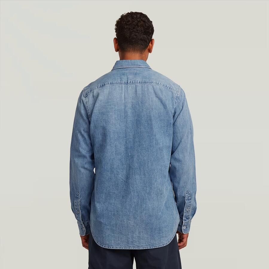 G-Star Raw Slim fit vrijetijdsoverhemd van puur katoen model 'Marine' - Foto 2