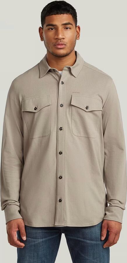 G-Star RAW Marine Jersey Overhemd Beige Heren