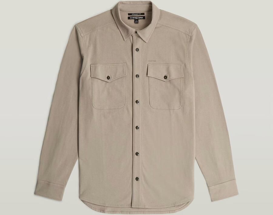 G-Star RAW Marine Jersey Overhemd Beige Heren - Foto 4