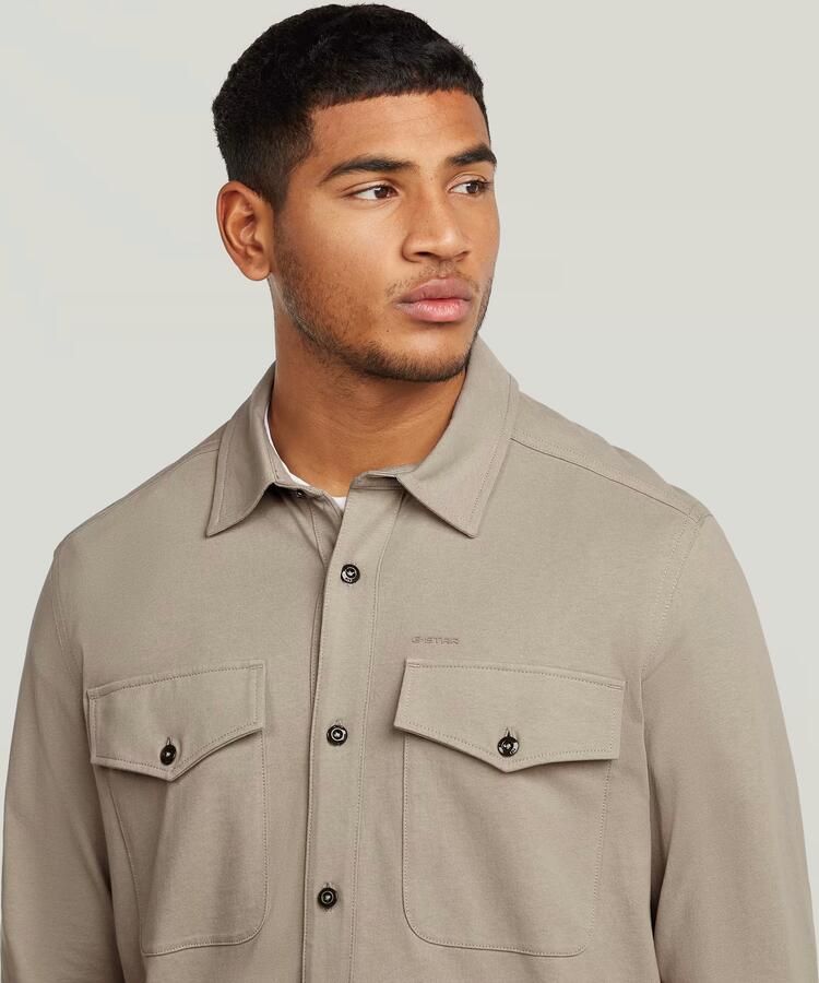 G-Star RAW Marine Jersey Overhemd Beige Heren - Foto 3