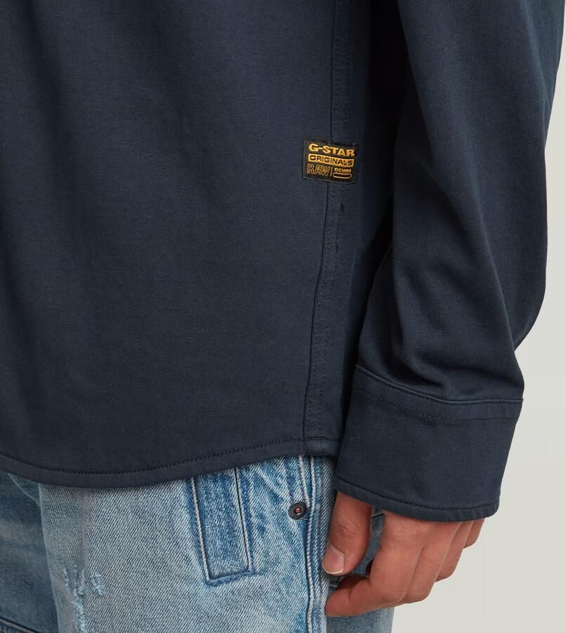 G-Star RAW Marine Jersey Shirt Donkerblauw Heren