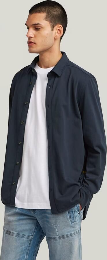 G-Star RAW Marine Jersey Shirt Donkerblauw Heren - Foto 6