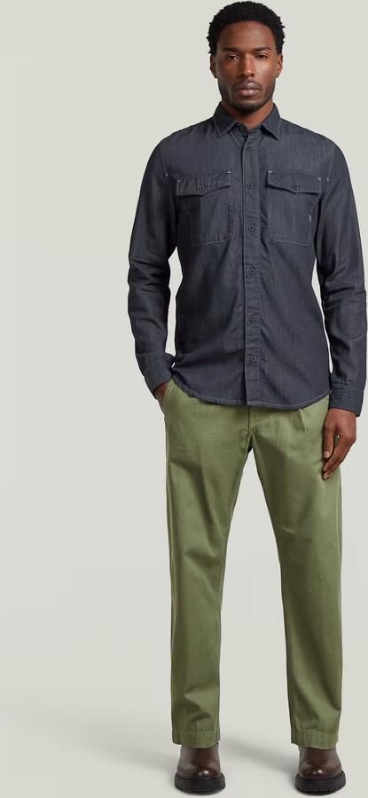 G-Star RAW Marine Lightweight Slim Overhemd Donkerblauw Heren - Foto 6