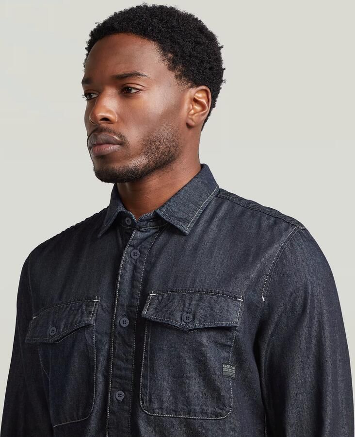 G-Star RAW Marine Lightweight Slim Overhemd Donkerblauw Heren - Foto 3