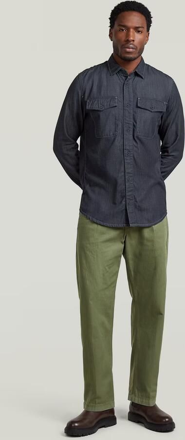 G-Star RAW Marine Lightweight Slim Overhemd Donkerblauw Heren - Foto 7