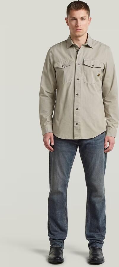 G-Star RAW Marine Slim Overhemd Beige Heren - Foto 7
