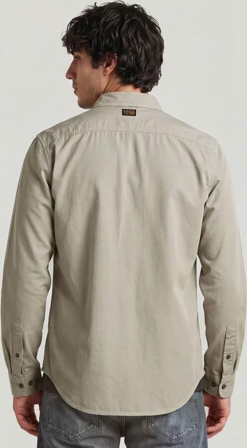 G-Star RAW Marine Slim Overhemd Beige Heren - Foto 6