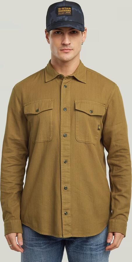 G-Star RAW Marine Slim Overhemd Bruin Heren - Foto 7