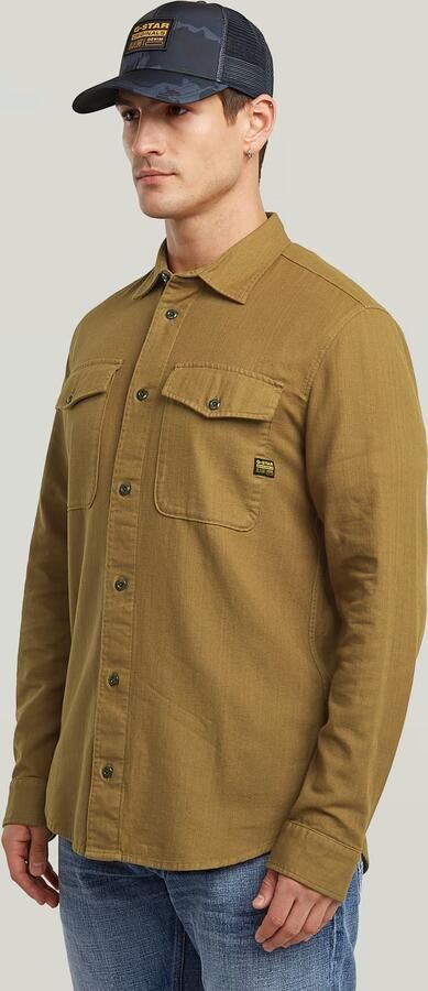 G-Star RAW Marine Slim Overhemd Bruin Heren - Foto 6