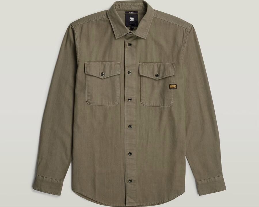 G-Star RAW Marine Slim Overhemd Bruin Heren - Foto 6