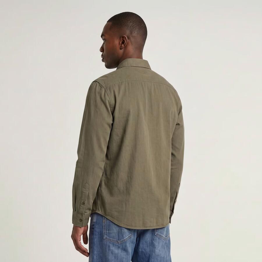 G-Star RAW Marine Slim Overhemd Bruin Heren - Foto 4