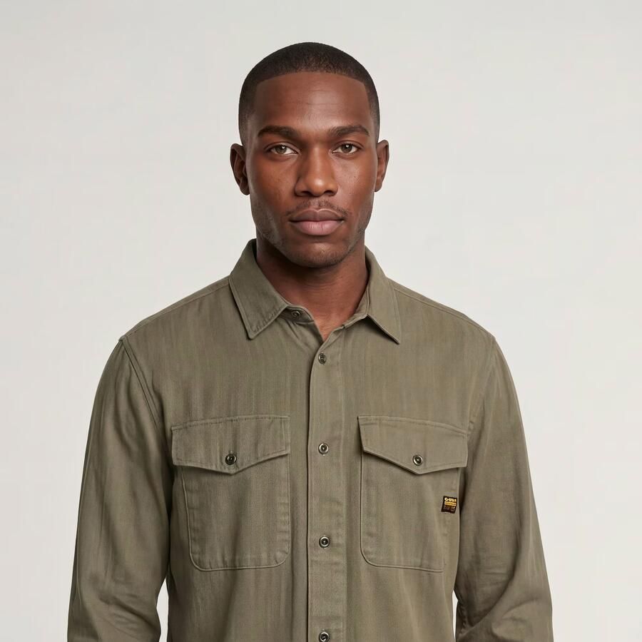 G-Star RAW Marine Slim Overhemd Bruin Heren - Foto 5