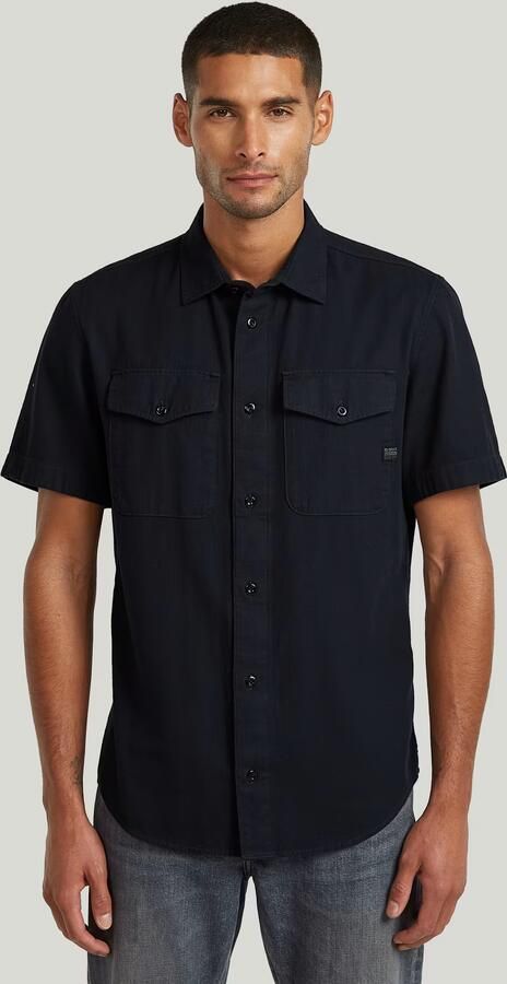 G-Star RAW Marine Slim Overhemd Donkerblauw Heren