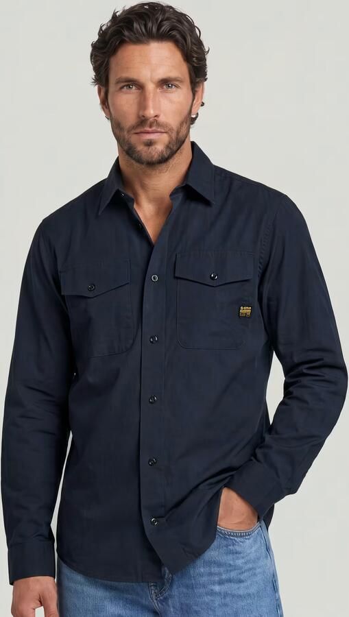 G-Star RAW Marine Slim Overhemd Donkerblauw Heren - Foto 5