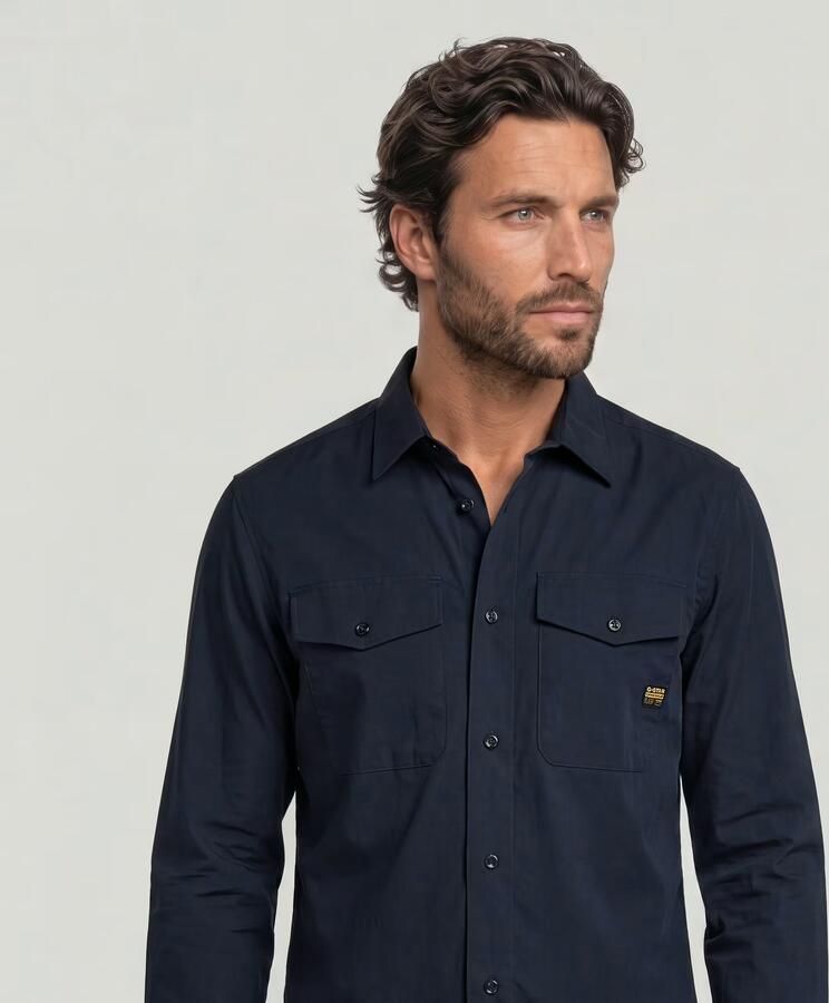 G-Star RAW Marine Slim Overhemd Donkerblauw Heren - Foto 3