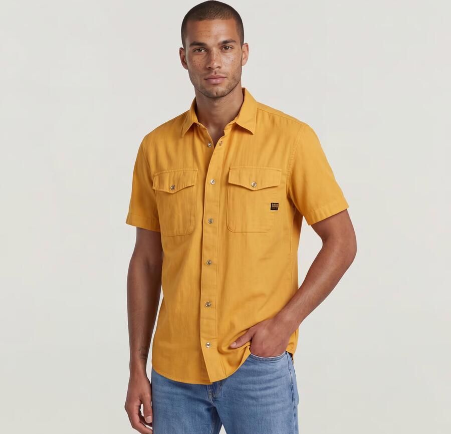 G-Star RAW Marine Slim Overhemd Geel Heren - Foto 5