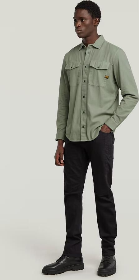 G-Star RAW Jeans overhemd Marine Slim met klepzakken - Foto 8