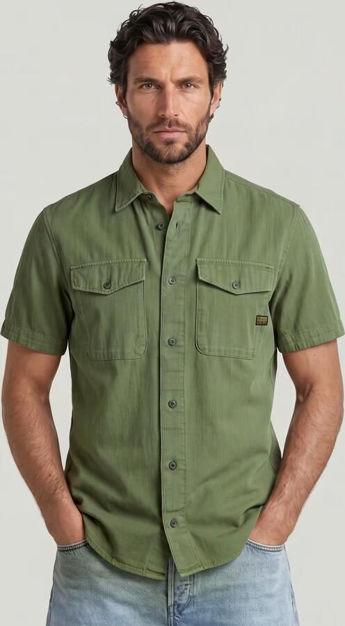 G-Star RAW Marine Slim Overhemd Groen Heren - Foto 5