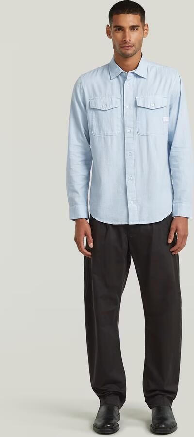 G-Star RAW Marine Slim Overhemd Lichtblauw Heren - Foto 9