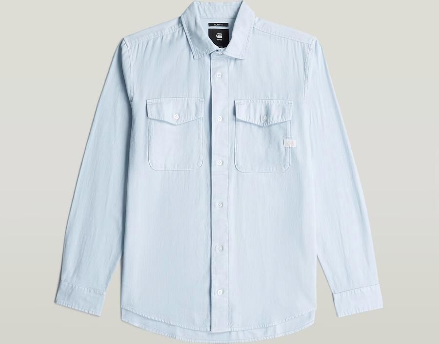 G-Star RAW Marine Slim Overhemd Lichtblauw Heren - Foto 5