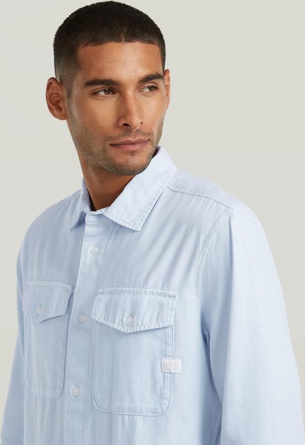 G-Star RAW Marine Slim Overhemd Lichtblauw Heren - Foto 6