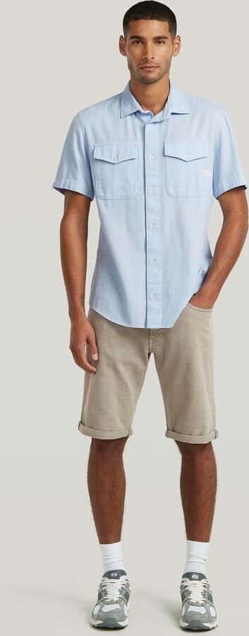 G-Star RAW Marine Slim Overhemd Lichtblauw Heren - Foto 7