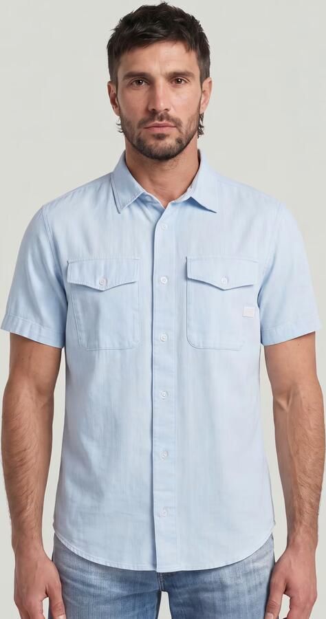 G-Star RAW Marine Slim Overhemd Lichtblauw Heren - Foto 3