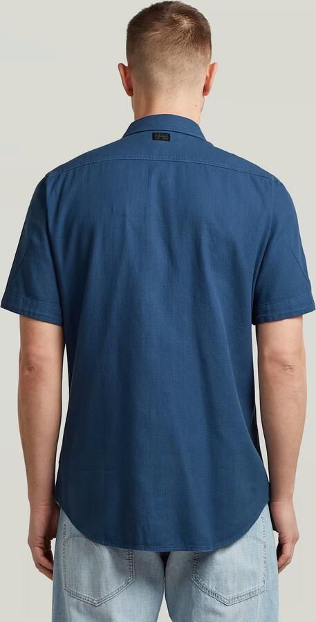 G-Star RAW Marine Slim Overhemd Midden blauw Heren - Foto 6