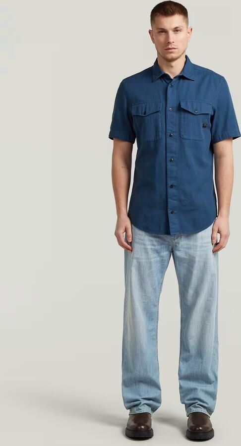 G-Star RAW Marine Slim Overhemd Midden blauw Heren - Foto 5
