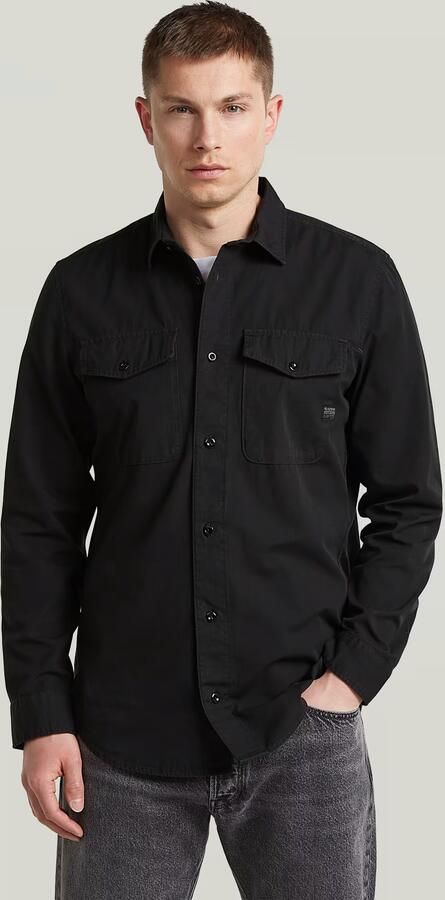 G-Star RAW Marine Slim Overhemd Zwart Heren