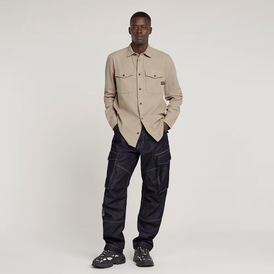 G-Star Raw Slim fit vrijetijdsoverhemd met borstzakken model 'Marine' - Foto 3