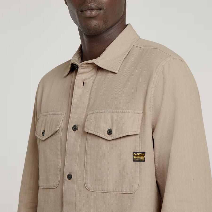 G-Star Raw Slim fit vrijetijdsoverhemd met borstzakken model 'Marine' - Foto 5