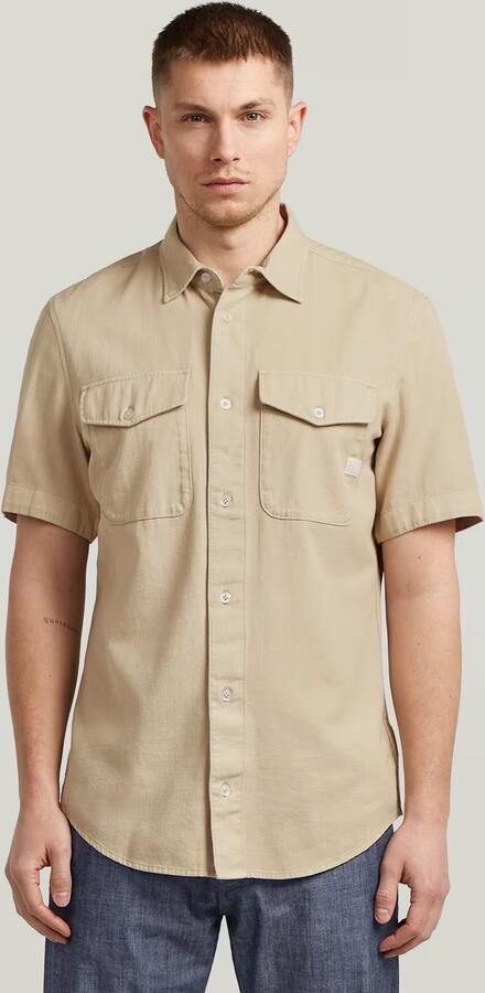 G-Star Raw Overhemd Lange Mouw Chemise Marine