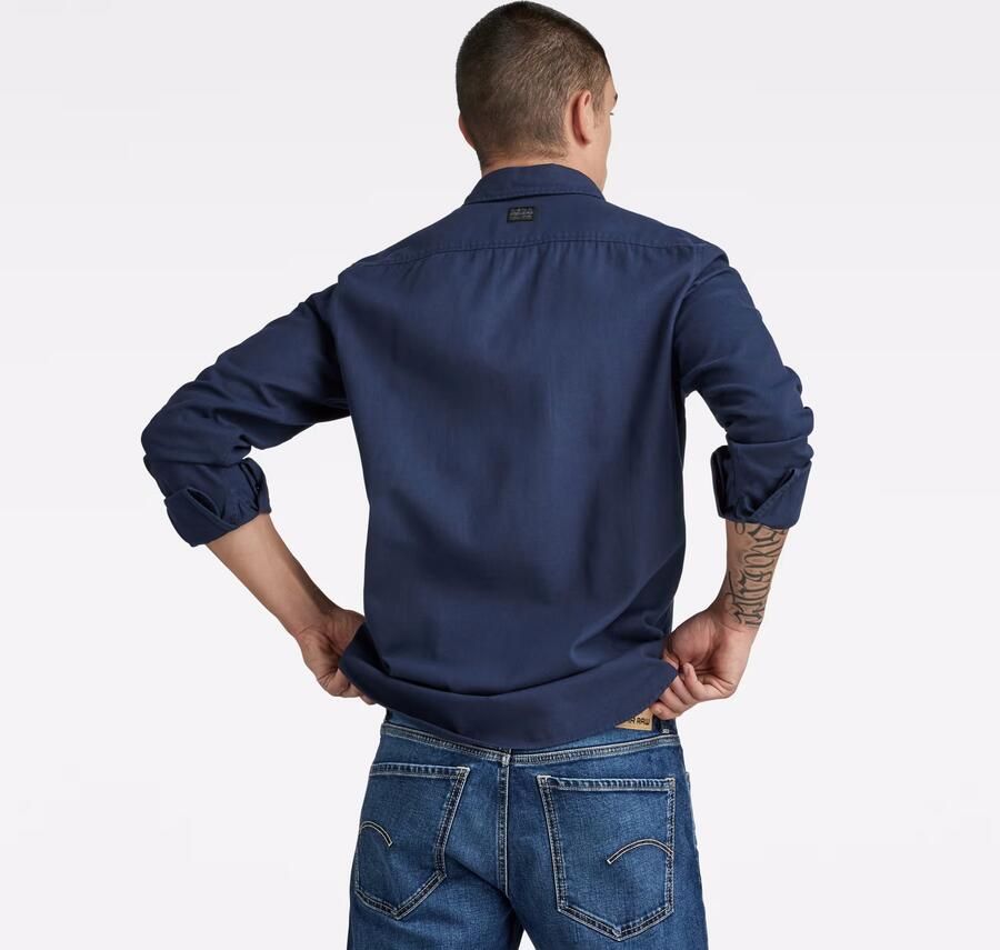 G-Star Raw Slim fit vrijetijdsoverhemd met borstzakken - Foto 15
