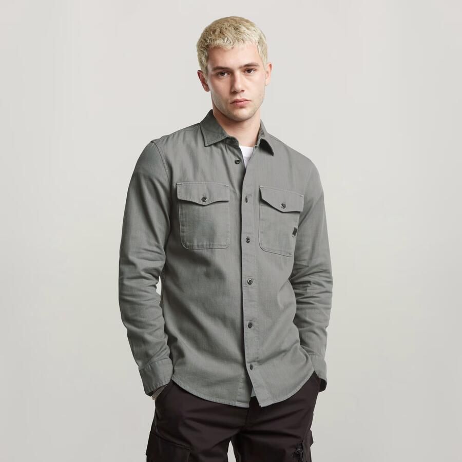 G-Star RAW Marine Slim Shirt Grijs Heren - Foto 7