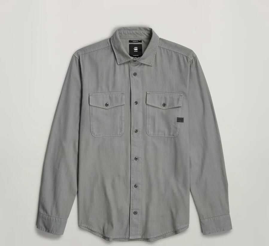 G-Star RAW Marine Slim Shirt Grijs Heren - Foto 6