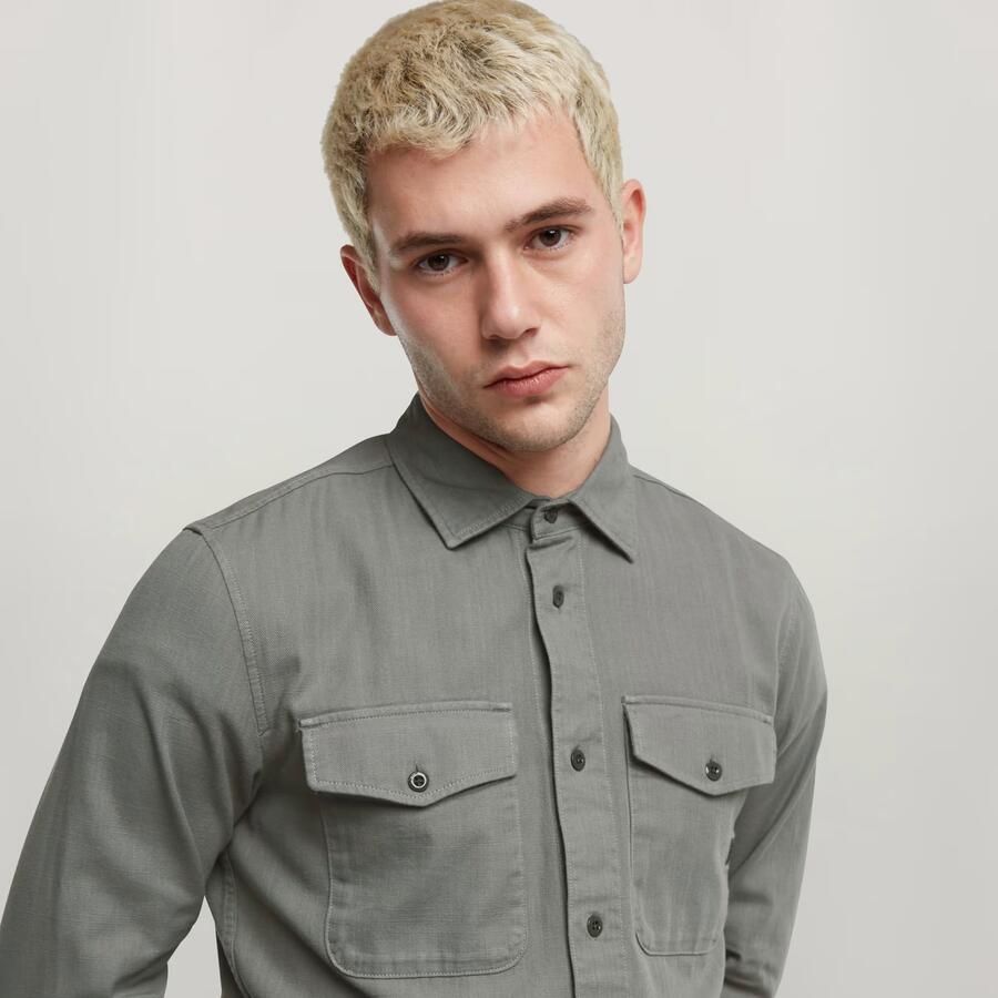 G-Star RAW Marine Slim Shirt Grijs Heren - Foto 2