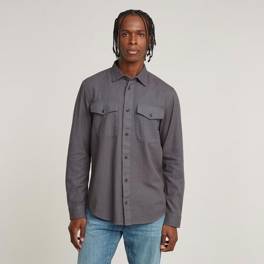 G-Star RAW Marine Slim Shirt Grijs Heren - Foto 7