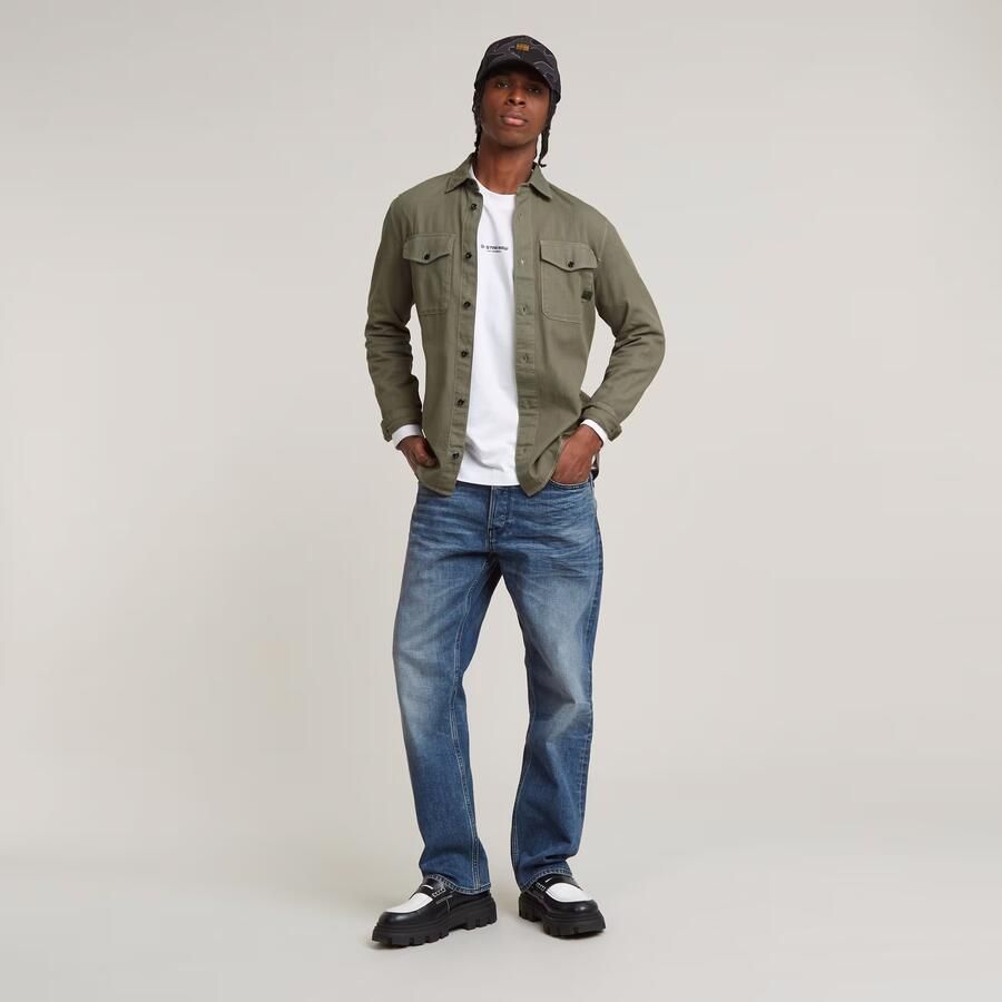 G-Star Raw Slim fit vrijetijdsoverhemd met borstzakken - Foto 4
