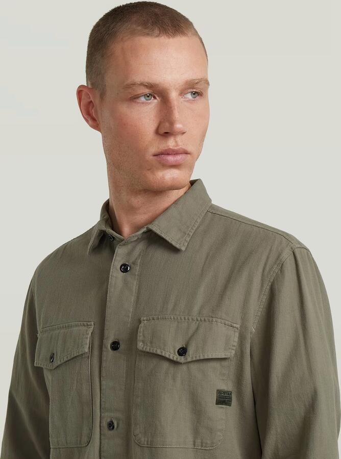 G-Star Raw Slim fit vrijetijdsoverhemd met borstzakken - Foto 8